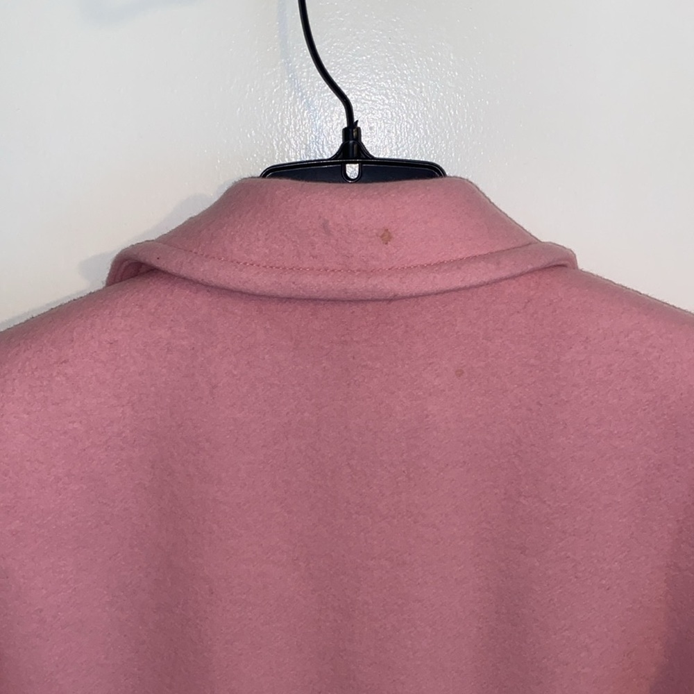 Banana Republic Pink Wool Blend Overcoat sz Small - Picture 10 of 11